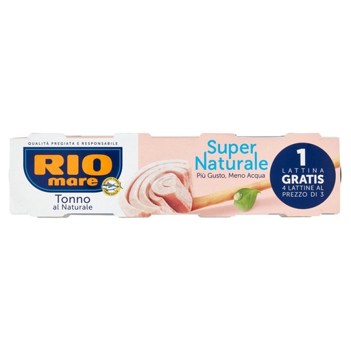 [000001869] Rio Mare Tonno Super Naturale Gr.56 X Pz.3+1