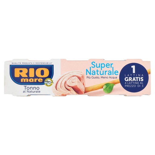 [000001869] Rio Mare Tonno al Super Naturale Gr.56 X Pz.3+1