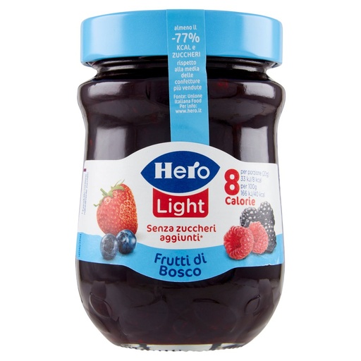 [000001872] Hero Light Confettura Frutti di Bosco Gr.280