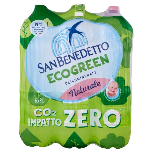 [000001890] San Benedetto Acqua Minerale Naturale Fonte del Pollino Ecogreen Lt.2