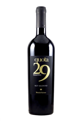 [000001930] Cantina Menhir Primitivo Quota 29 Salento Igt Cl.75 Vol.14°