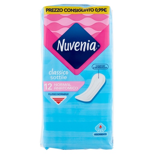 [000002101] Nuvenia Assorbente Sottile Classico Pz.12