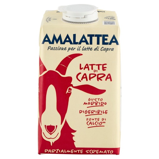 [000002129] Amalattea Latte di Capra Parzialmente Scremato Ml.500