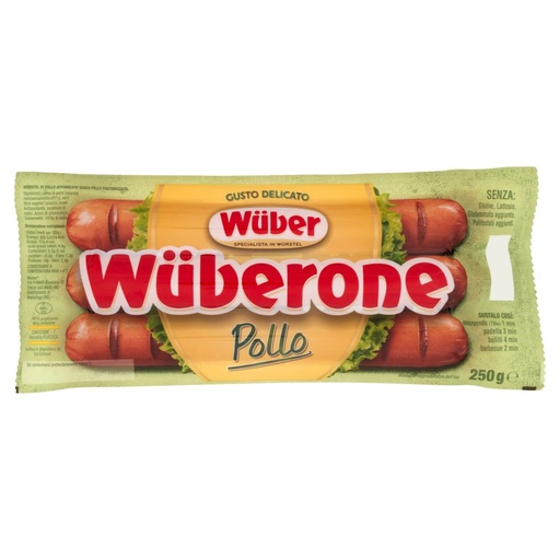 [000002223] Wuber Wuberone di Pollo Gr.250 Pz.3