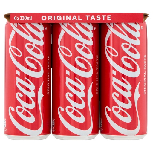 [000002264] Coca Cola Original Taste Regular Lattina Pz.6 Cl.33