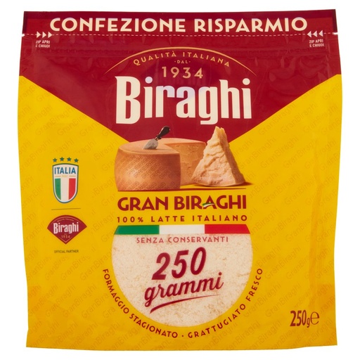 [000002391] Biraghi Gran Biraghi Grattugiato Fresco Gr.250