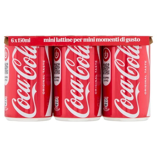 [000002415] Coca Cola Original Lattina Pz.6 Cl.15