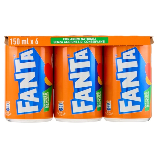 [000002418] Fanta Original Mini Lattina Cl.15X6