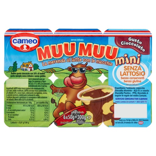 [000002469] Cameo Muu Mini Cioccolato Gr.50X6