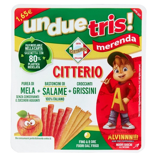 [000002512] Citterio Unduetris Bastoncini di Salame Gr.122