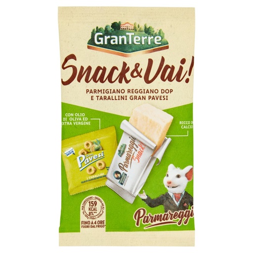 [000002600] Parmareggio Snack & Vai Tarallini Gran Pavesi e Parmigiano Reggiano Dop