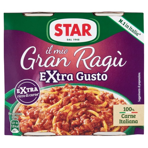 [000002645] STAR GRANRAGU' CARNE EXTRA GUSTO GR.180