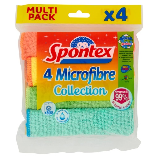 [000002745] Spontex Microfibre Panni X4