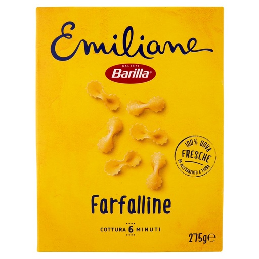 [000002902] Barilla Emiliane Farfalline all'Uovo N°114 Gr.275