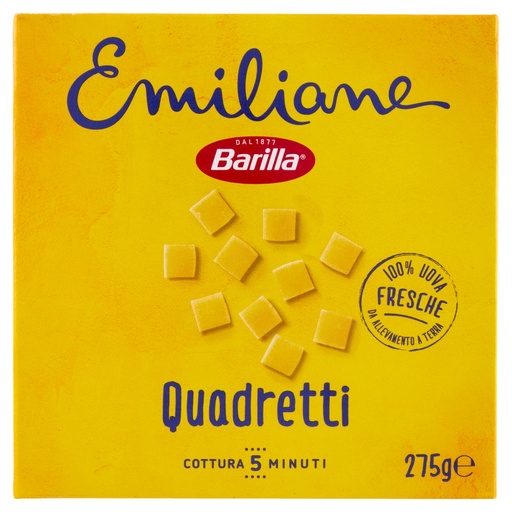 [000002903] Barilla Emiliane Quadretti all'Uovo N°115 Gr.275