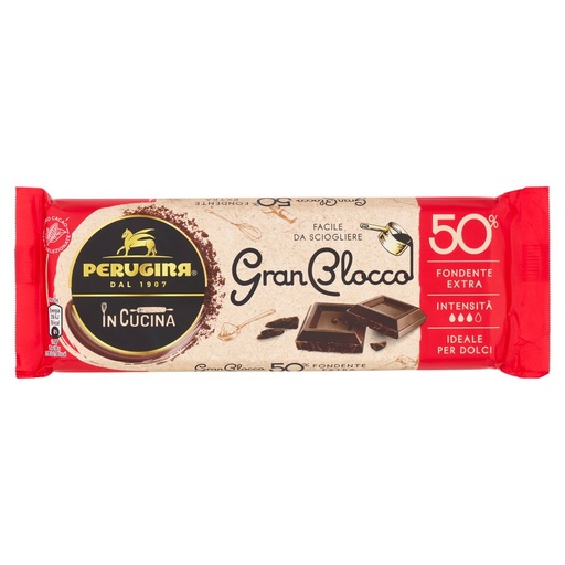 [000002938] Perugina GranBlocco Tavoletta Cioccolato 50% Fondente Extra Gr.150