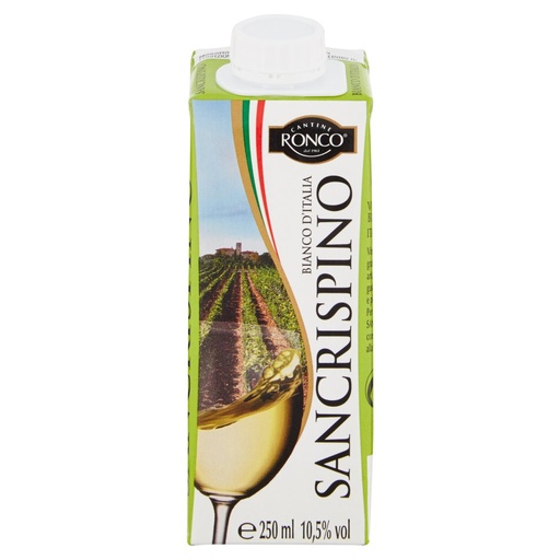 [000002980] Ronco Sancrispino Bianco D'Italia Brick Piccolo Cl.25 Vol.10,5°