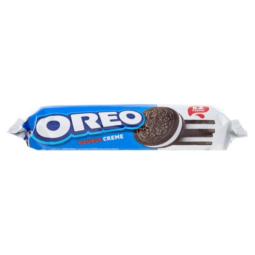 [000003021] Oreo Tubo Duoble Creme Biscotti con Doppia Crema alla Vaniglia Gr.157
