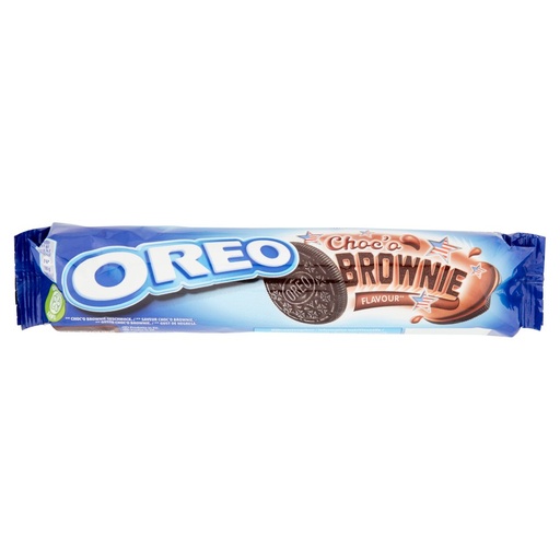 [000003023] Oreo Choc'o Brownie Biscotti con Crema al Cacao Gr.154