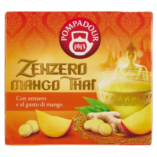 [000003079] Pompadour Infuso Zenzero e Mango 10 Filtri