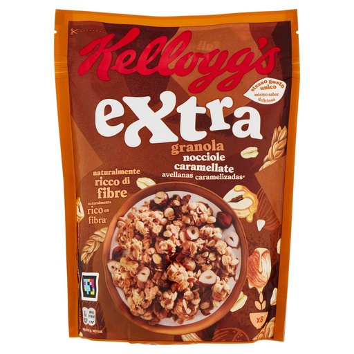 [000003143] Kellogg’s Extra Nocciole Caramellate Gr.375
