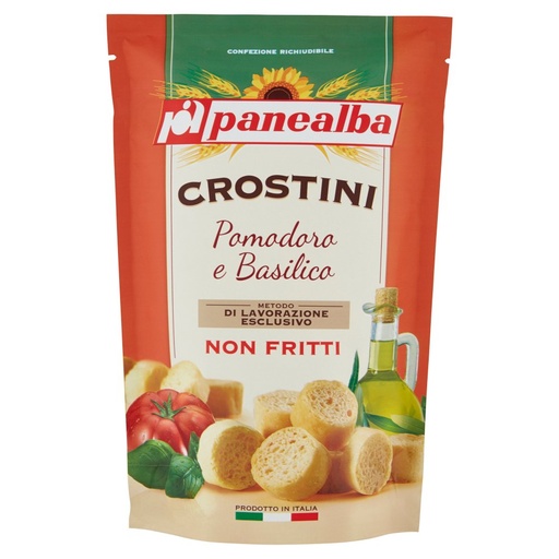 [000003153] Panealba Crostini Pomodoro e Basilico Gr.100