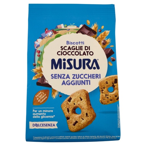 [000003167] Misura Dolcesenza Biscotti con Scaglie di Cioccolato Gr.290