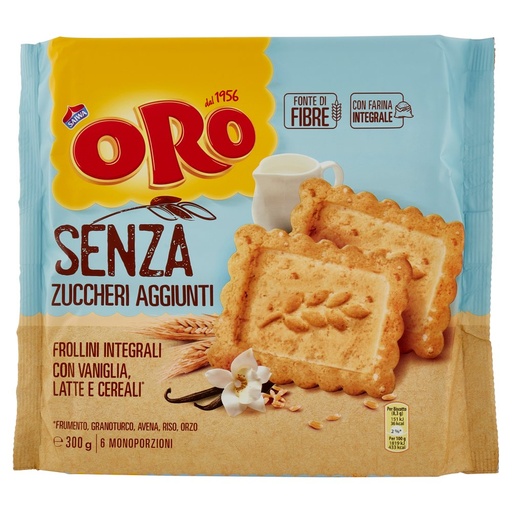 [000003208] Oro Saiwa Biscotti senza Zuccheri Aggiunti Gr.300