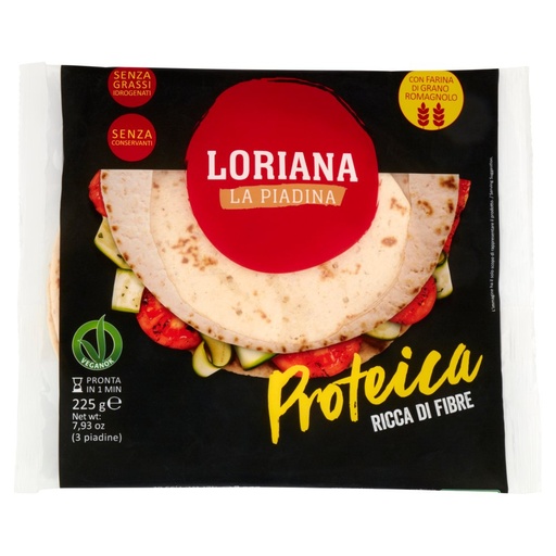 [000003221] Loriana Piadina Proteica Pz3 Gr.225