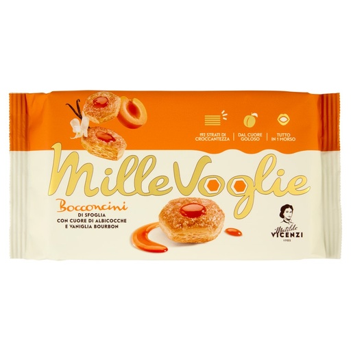 [000003307] Matilde Vicenzi con Cuore di Albicocche e Vaniglia Bourbon Gr.90