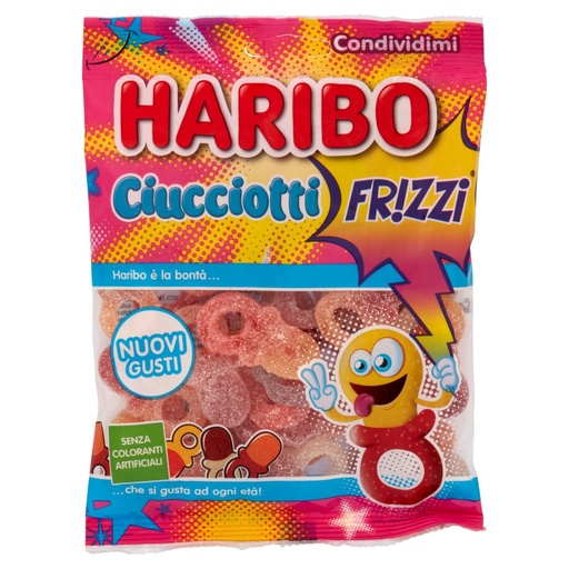 [000003456] Haribo Busta Ciucciotti Frizzanti Gr.175