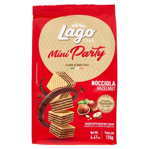 [000003516] Gastone Lago Wafer Mini Party Nocciola Gr.125