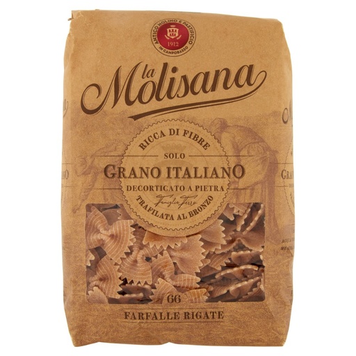 [000003615] La Molisana Integrale Farfalle Rigate N°66 Gr.500