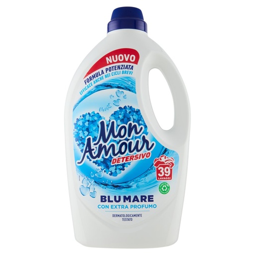 [000003675] Mon Amour Detersivo Lavatrice Fresh Blue 26 Misurini Lt.1,560