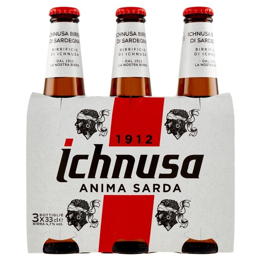 [000003677] Ichnusa Birra Cl.33X3 Vol.4,7°