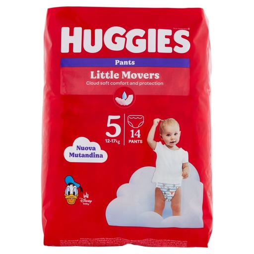 [000003715] Huggies Pannolino Mutandina Tg.5 Kg.12-17 Pz.14