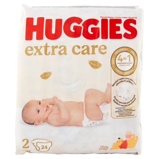 [000003717] Huggies Extracare Tg.2 Kg.3-6 Pz.24