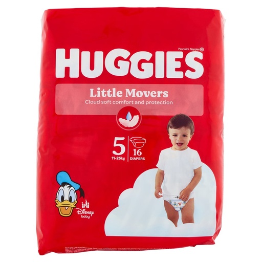 [000003718] Huggies Ultracomfort Tg.5 16 Pannolini Kg.11-25