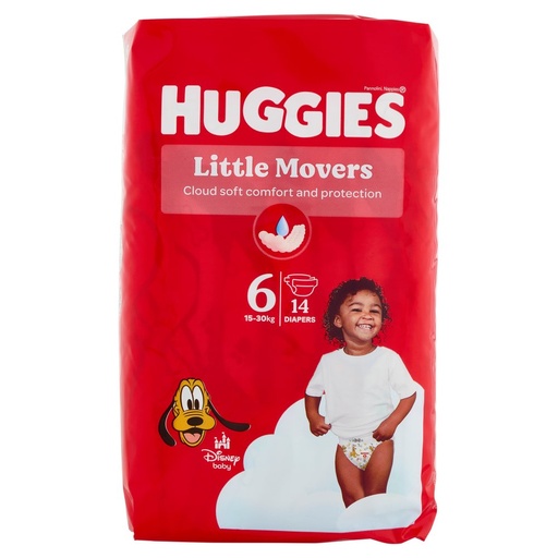 [000003719] Huggies Ultracomfort Tg.6 14 Pannolini Kg.15-30