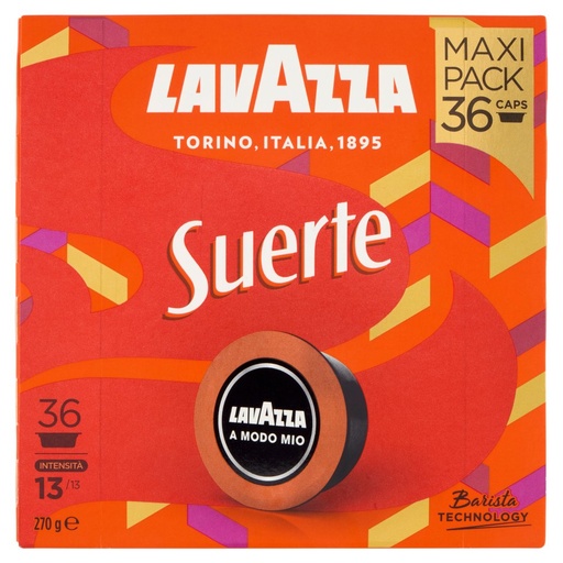 [000003885] Lavazza A Modo Mio Capsule Caffè Suerte Pz.36 Gr.270