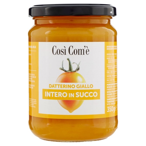 [000003937] Così Com'è Datterino Giallo Intero in Succo Gr.350