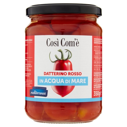 [000003939] Così Com'è Datterino Rosso in Acqua di Mare Gr.350