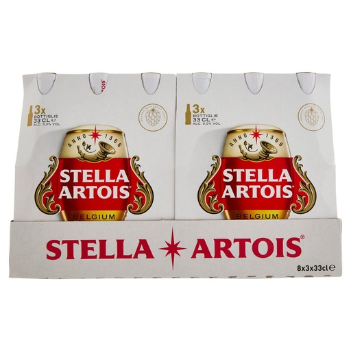 [000004053] Stella Artois Birra Cl.33X3 Vol.5°