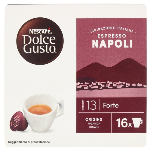 [000004094] Nescafe' Dolce Gusto Capsule Espresso Napoli Pz.16 Gr.128