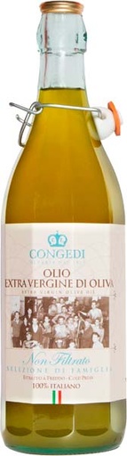 [000004174] Congedi Olio Extra Vergine D'Oliva non Filtrato 100% Italiano Lt.1