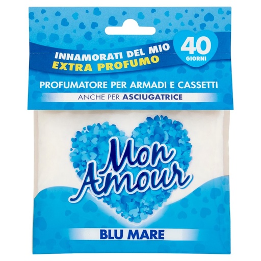 [000004214] Mon Amour Profumatore Armadi e Cassetti Blu Mare Pz.12