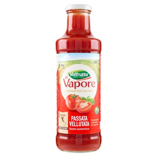 [000004301] Valfrutta Passata di Pomodoro Vellutata al Vapore Gr.700