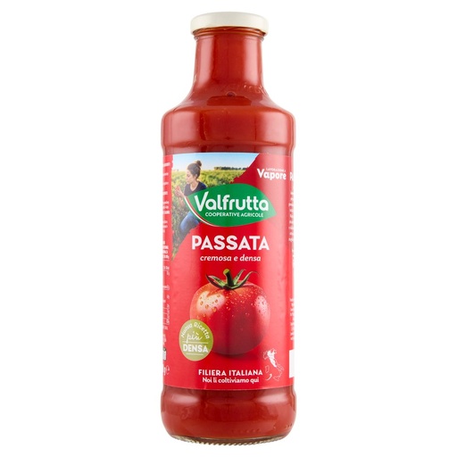 [000004301] Valfrutta Passata di Pomodoro Vellutata al Vapore Gr.700