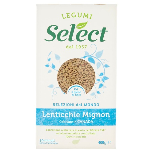 [000004365] Select Lenticchie Mignon Astuccio Gr.400