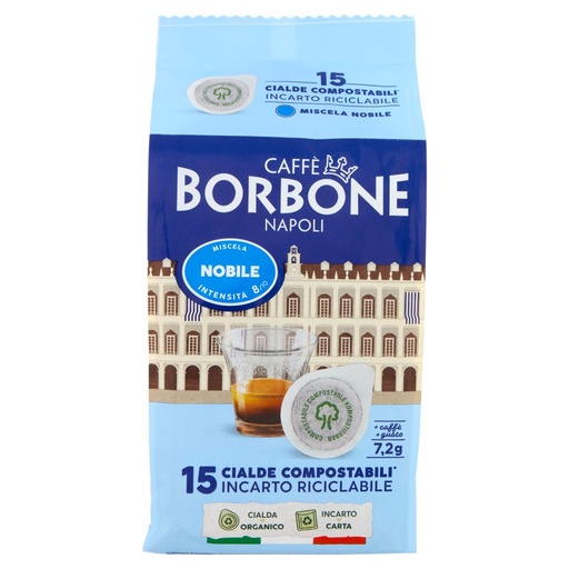 [000004395] Caffè Borbone Miscela Nobile Cialda Compostabile 15 x Gr.7,2